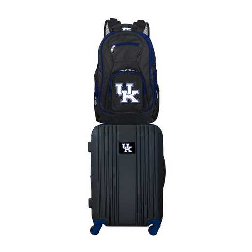 CLKYL108: NCAA Kentucky Wildcats 2 PC ST Luggage / Backpack